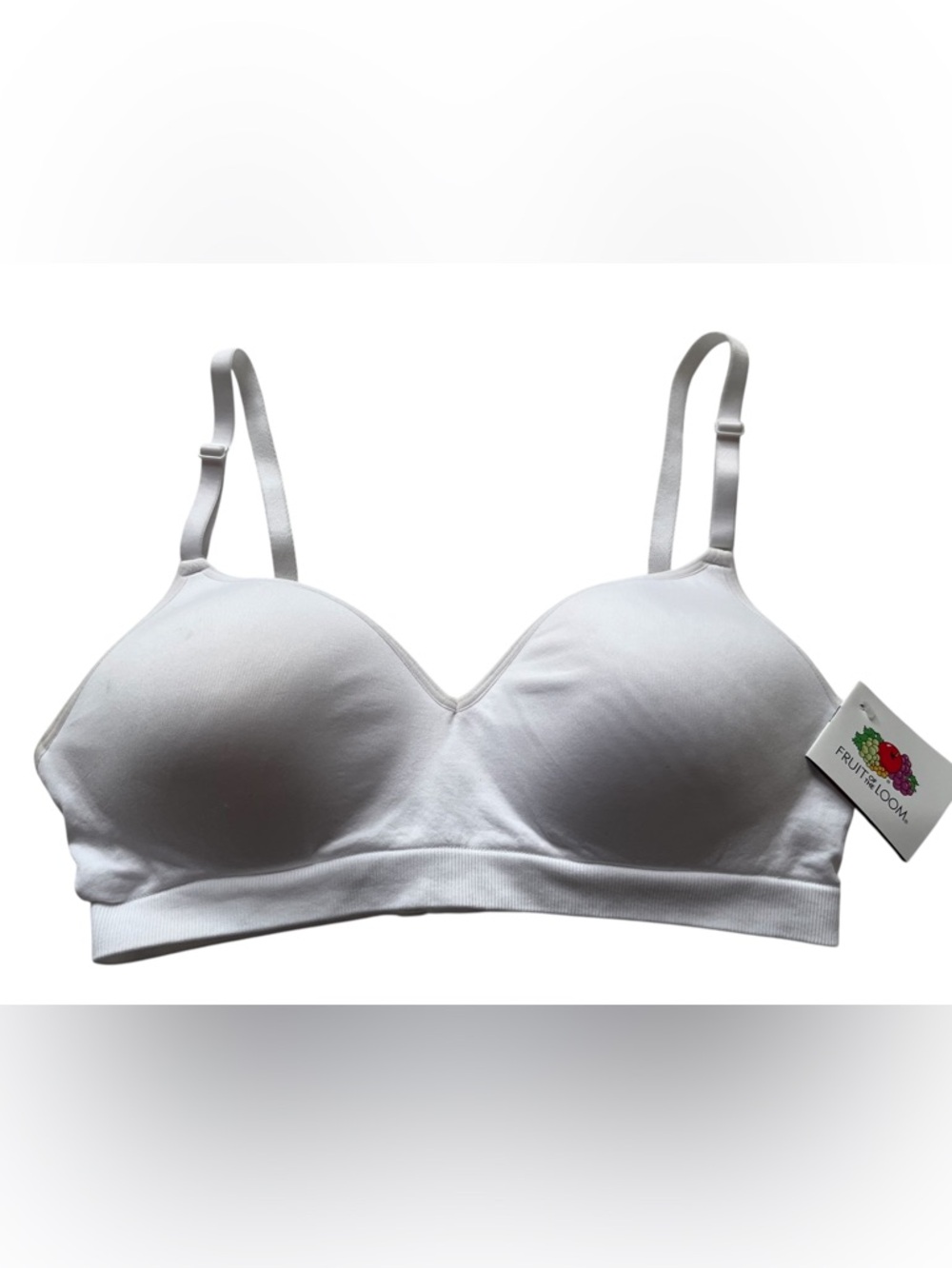 Fruit of the Loom Wireless Full Coverage Lift Bra 36C White New